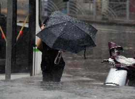 Typhoon Bebinca Lashes Shanghai - China