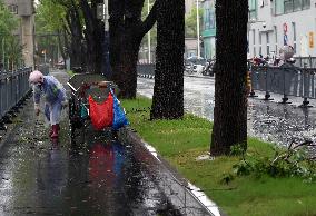 Typhoon Bebinca Lashes Shanghai - China