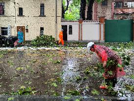 Typhoon Bebinca Lashes Shanghai - China