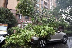 Typhoon Bebinca Lashes Shanghai - China