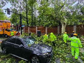 Typhoon Bebinca Lashes Shanghai - China