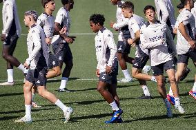 - UEFA Champions League - Champions League 2024/25 League Phase MD1: Real Madrid Training Session and Press Conference