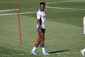 - UEFA Champions League - Champions League 2024/25 League Phase MD1: Real Madrid Training Session and Press Conference