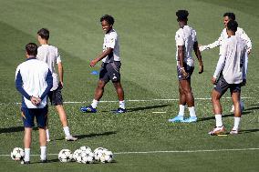 - UEFA Champions League - Champions League 2024/25 League Phase MD1: Real Madrid Training Session and Press Conference