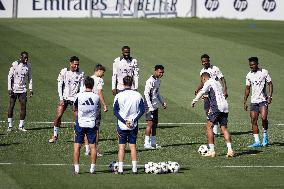 - UEFA Champions League - Champions League 2024/25 League Phase MD1: Real Madrid Training Session and Press Conference