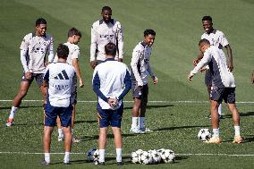 - UEFA Champions League - Champions League 2024/25 League Phase MD1: Real Madrid Training Session and Press Conference