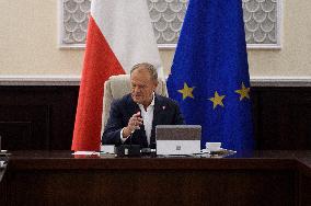 Weekly Ministerial Meeting With Prime Minister Donald Tusk.