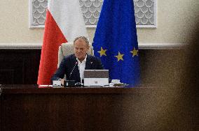 Weekly Ministerial Meeting With Prime Minister Donald Tusk.