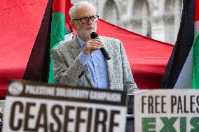 Jeremy Corbyn At A Pro Palestine Rally In London