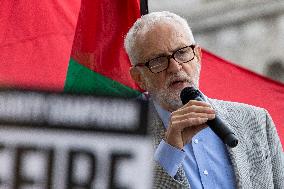 Jeremy Corbyn At A Pro Palestine Rally In London