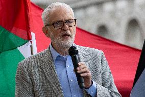 Jeremy Corbyn At A Pro Palestine Rally In London