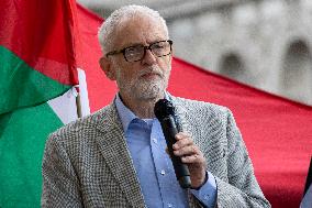 Jeremy Corbyn At A Pro Palestine Rally In London