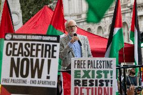 Jeremy Corbyn At A Pro Palestine Rally In London