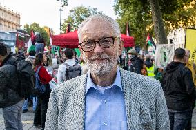 Jeremy Corbyn At A Pro Palestine Rally In London