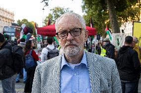 Jeremy Corbyn At A Pro Palestine Rally In London