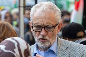 Jeremy Corbyn At A Pro Palestine Rally In London