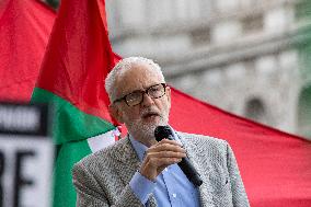 Jeremy Corbyn At A Pro Palestine Rally In London