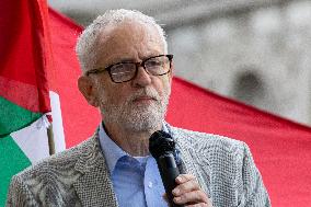 Jeremy Corbyn At A Pro Palestine Rally In London