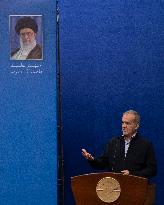 First Iranian President Masoud Pezeshkian News Conference