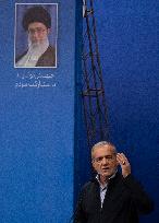 First Iranian President Masoud Pezeshkian News Conference