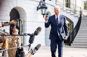 US President Biden speaks on second attempted Trump assassination as he departs WH for Delaware