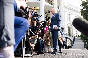 US President Biden speaks on second attempted Trump assassination as he departs WH for Delaware