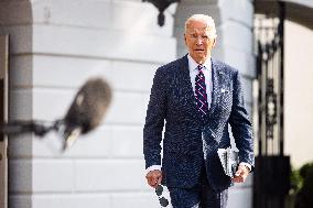 US President Biden speaks on second attempted Trump assassination as he departs WH for Delaware