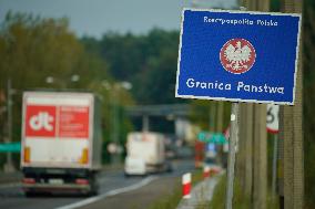 Trucks Line Up At Polish-German Border