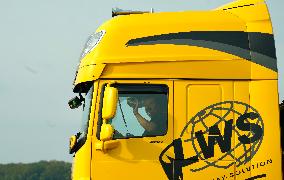 Trucks Line Up At Polish-German Border