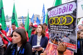 March In Support Of Audi Brussels Workers - Brussels