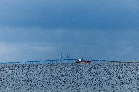 Øresund Bridge Connecting Denmark and Sweden