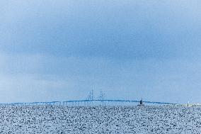 Øresund Bridge Connecting Denmark and Sweden