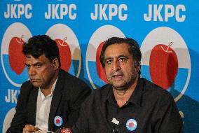 People's Conference Chief Sajad Gani Lone News Conference In Srinagar