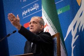 First Iranian President Masoud Pezeshkian News Conference