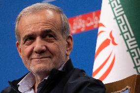 First Iranian President Masoud Pezeshkian News Conference