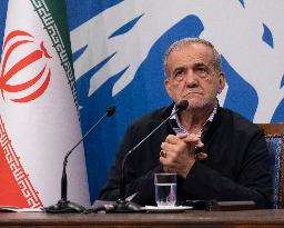 First Iranian President Masoud Pezeshkian News Conference