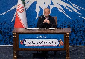 First Iranian President Masoud Pezeshkian News Conference