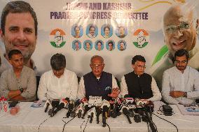 Jammu And Kashmir Pradesh Congress Committee Releases Party Manifesto For Upcoming Legislative Assembly Elections In Kashmir