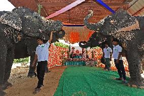 Hindu Lord Ganesha Idol Immersion Procession In Jaipur