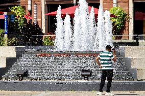 Daily Life In Downtown Brampton, Ontario, Canada