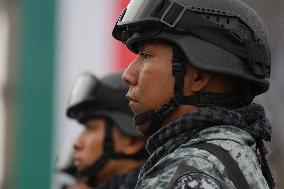 Military Civic Parade On The Occasion Of The 214th Anniversary Of The Independence Of Mexico