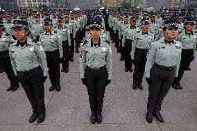 Military Civic Parade On The Occasion Of The 214th Anniversary Of The Independence Of Mexico