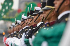 Military Civic Parade On The Occasion Of The 214th Anniversary Of The Independence Of Mexico