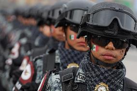 Military Civic Parade On The Occasion Of The 214th Anniversary Of The Independence Of Mexico