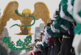 Military Civic Parade On The Occasion Of The 214th Anniversary Of The Independence Of Mexico