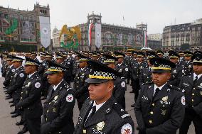 Military Civic Parade On The Occasion Of The 214th Anniversary Of The Independence Of Mexico