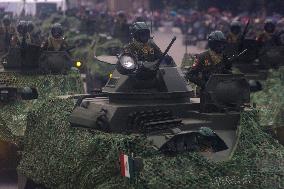 Military Civic Parade On The Occasion Of The 214th Anniversary Of The Independence Of Mexico