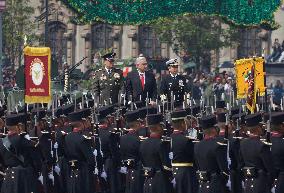 Military Civic Parade On The Occasion Of The 214th Anniversary Of The Independence Of Mexico