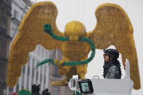 Military Civic Parade On The Occasion Of The 214th Anniversary Of The Independence Of Mexico