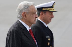 Military Civic Parade On The Occasion Of The 214th Anniversary Of The Independence Of Mexico